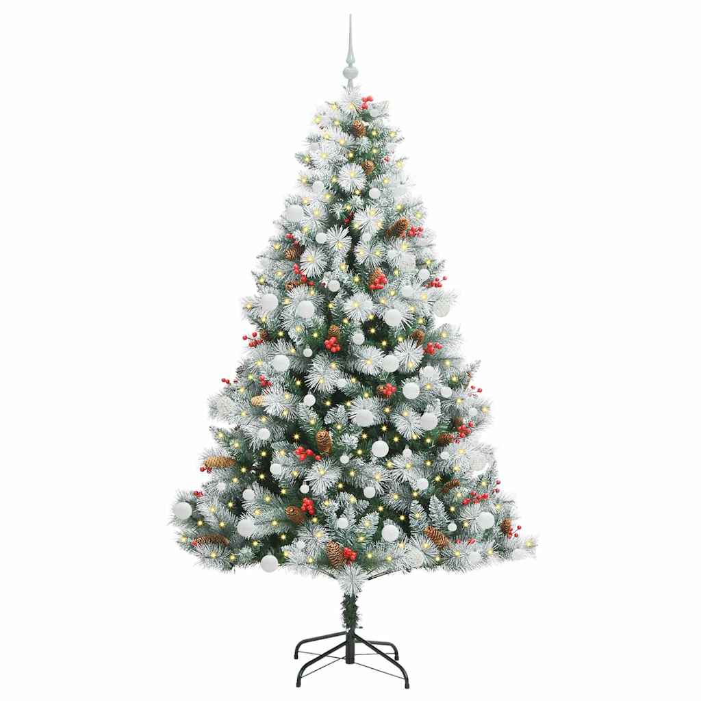 Sapin de Noël artificiel Vert et blanc 210 cm - XIOS