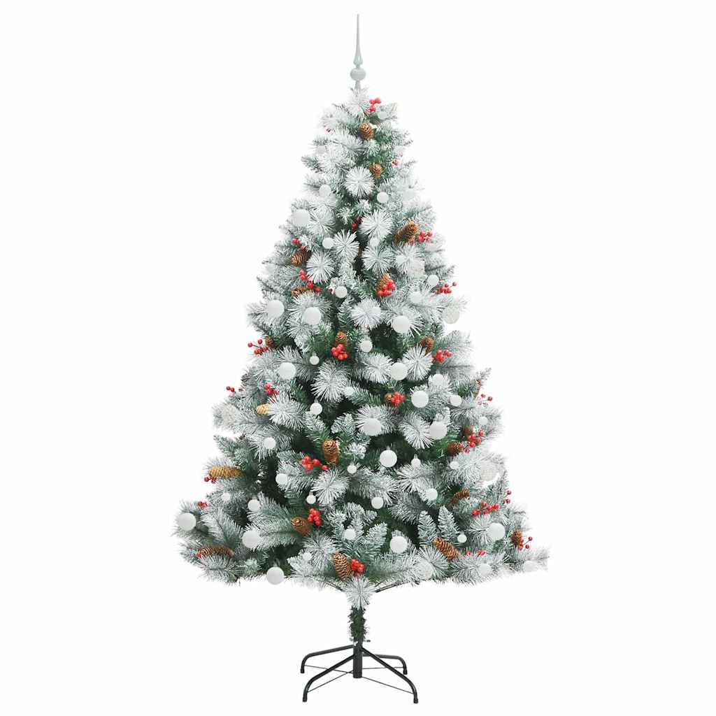 Sapin de Noël artificiel Vert et blanc 210 cm - XIOS