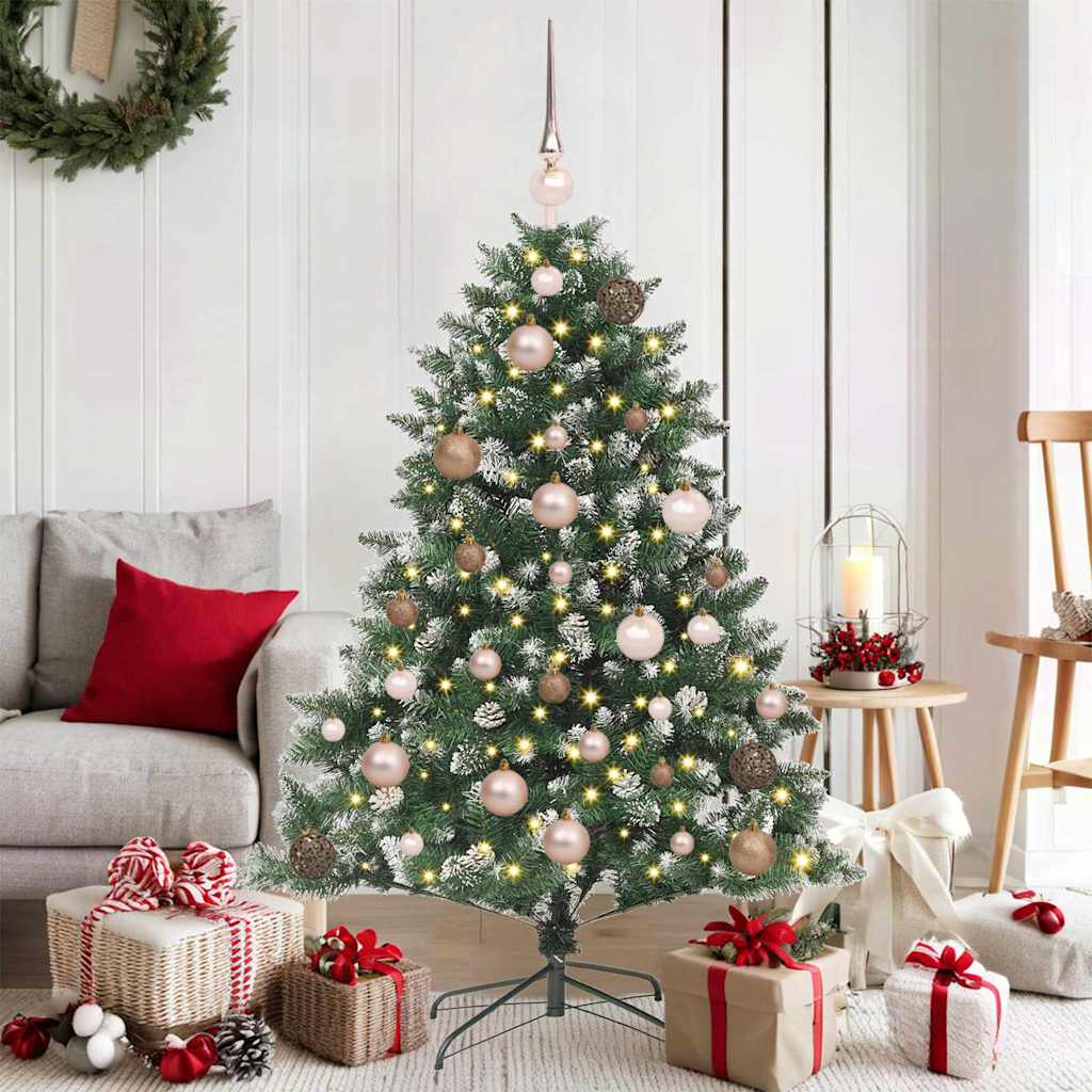 Sapin de Noël artificiel Vert 120 cm PVC, plastique et acier - XIOS