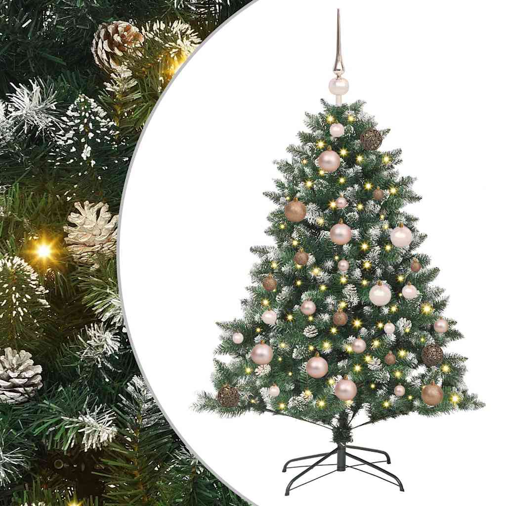 Sapin de Noël artificiel Vert 120 cm PVC, plastique et acier - XIOS