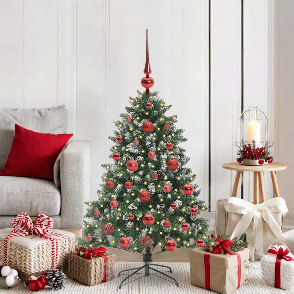 Sapin de Noël artificiel Vert 120 cm PVC, plastique et acier - XIOS