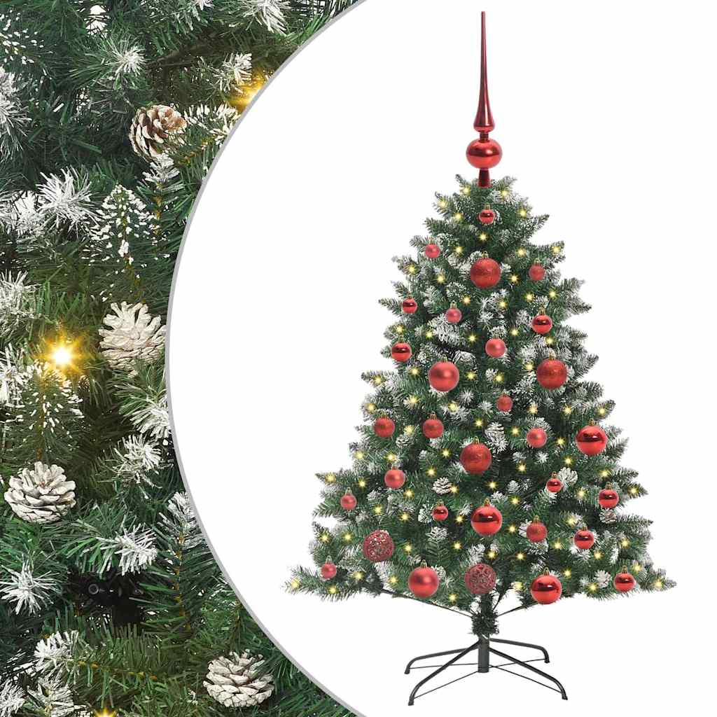 Sapin de Noël artificiel Vert 120 cm PVC, plastique et acier - XIOS