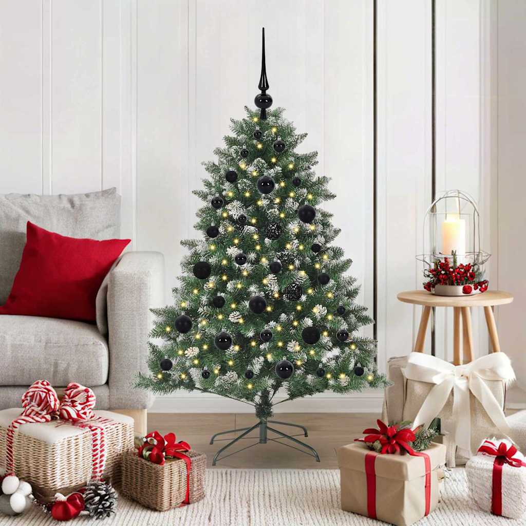 Sapin de Noël artificiel Vert 120 cm PVC, plastique et acier - XIOS