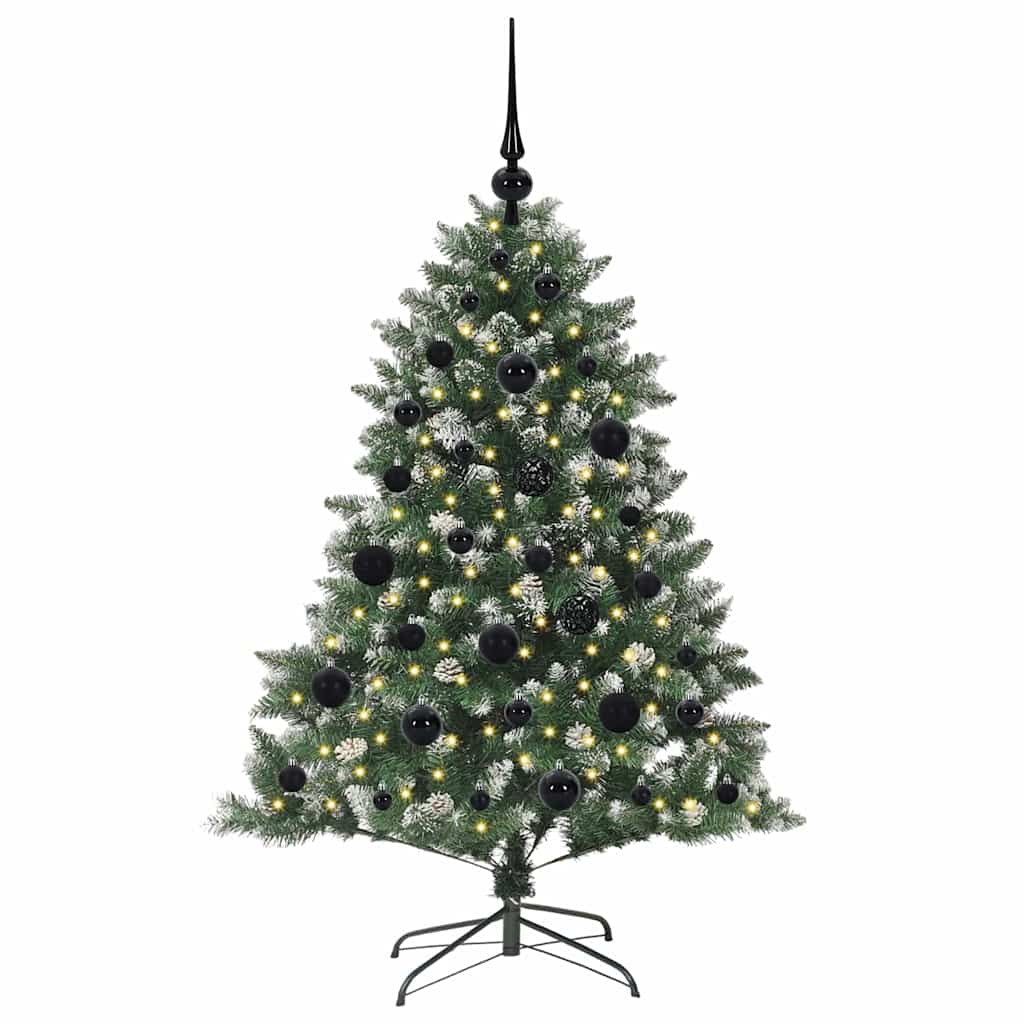 Sapin de Noël artificiel Vert 120 cm PVC, plastique et acier - XIOS