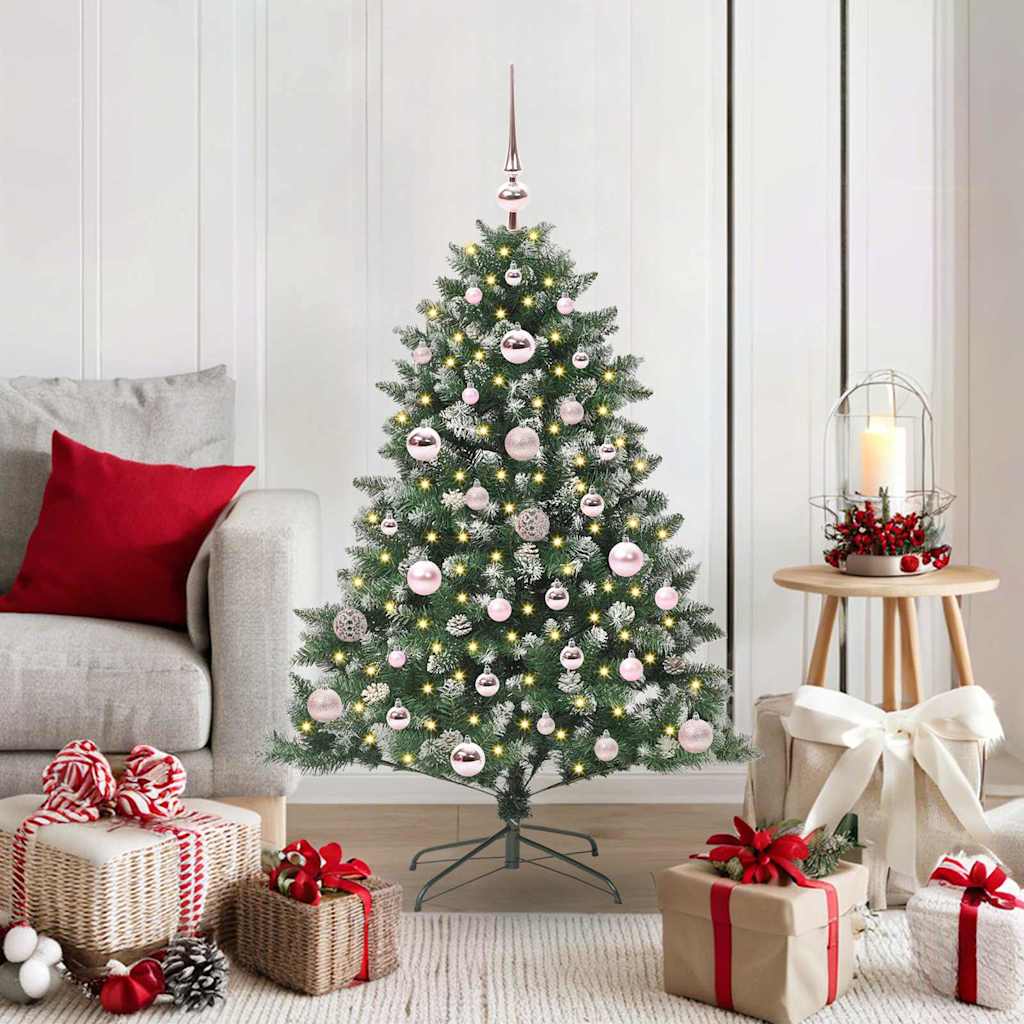 Sapin de Noël artificiel Vert 120 cm PVC, plastique et acier - XIOS