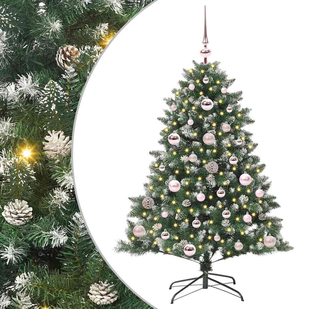 Sapin de Noël artificiel Vert 120 cm PVC, plastique et acier - XIOS