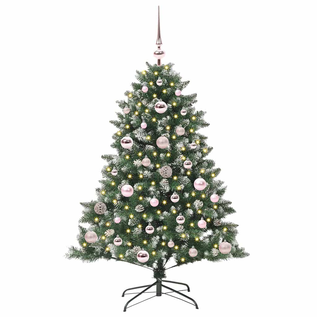 Sapin de Noël artificiel Vert 120 cm PVC, plastique et acier - XIOS