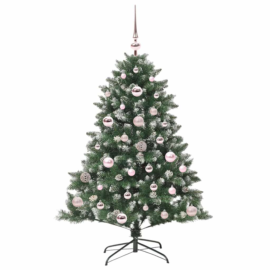 Sapin de Noël artificiel Vert 120 cm PVC, plastique et acier - XIOS