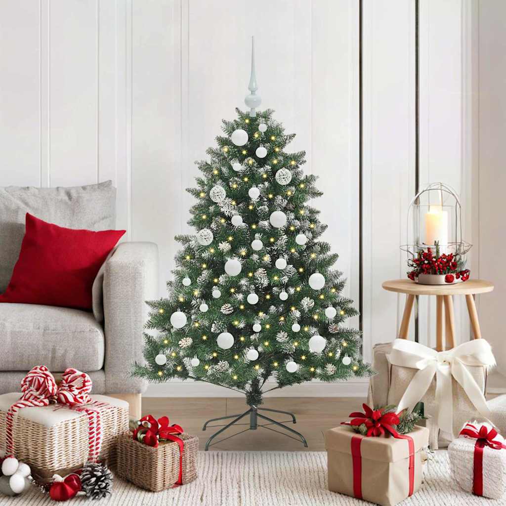 Sapin de Noël artificiel Vert 120 cm PVC, plastique et acier - XIOS