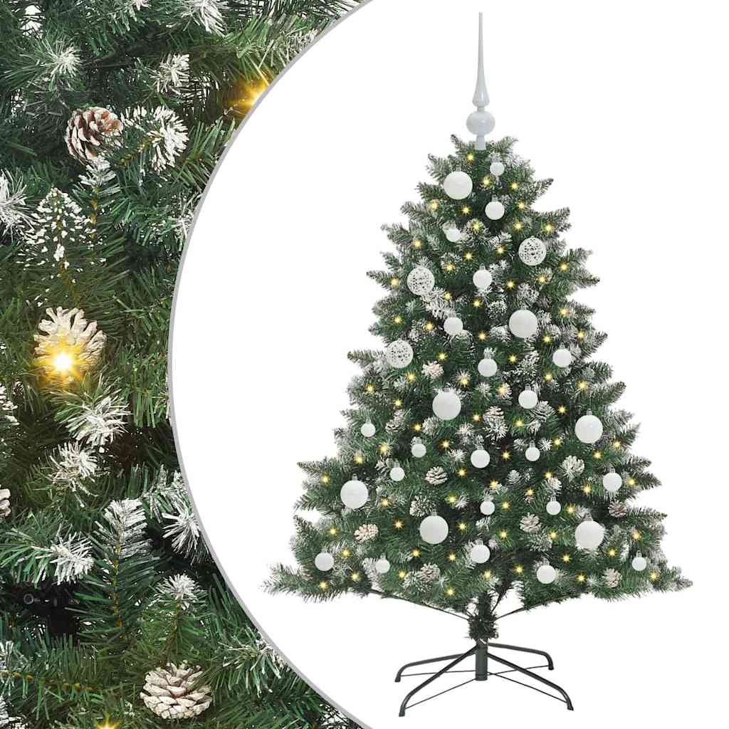 Sapin de Noël artificiel Vert 120 cm PVC, plastique et acier - XIOS