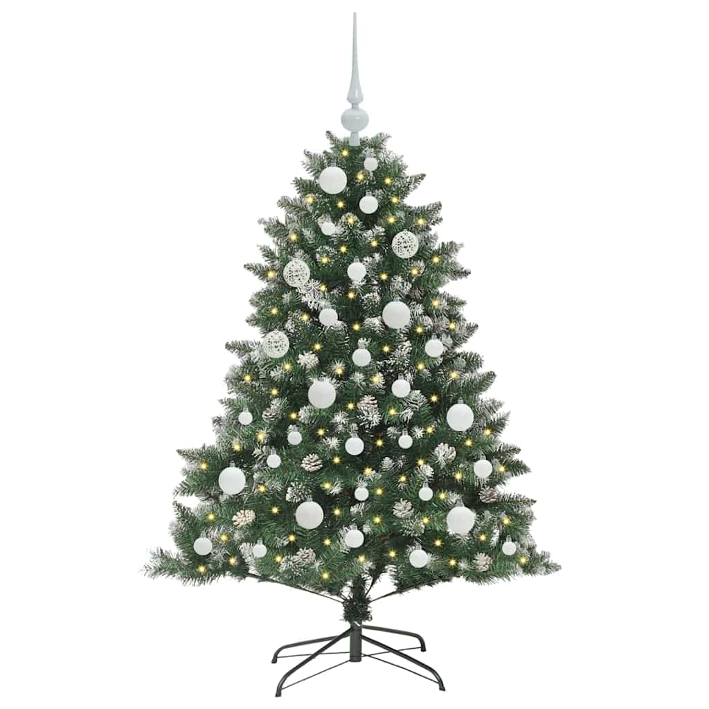 Sapin de Noël artificiel Vert 120 cm PVC, plastique et acier - XIOS