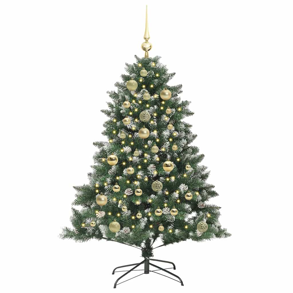 Sapin de Noël artificiel Vert 120 cm PVC, plastique et acier - XIOS