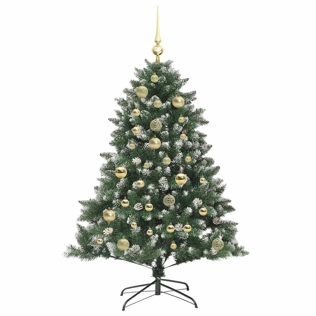 Sapin de Noël artificiel Vert 120 cm PVC, plastique et acier - XIOS