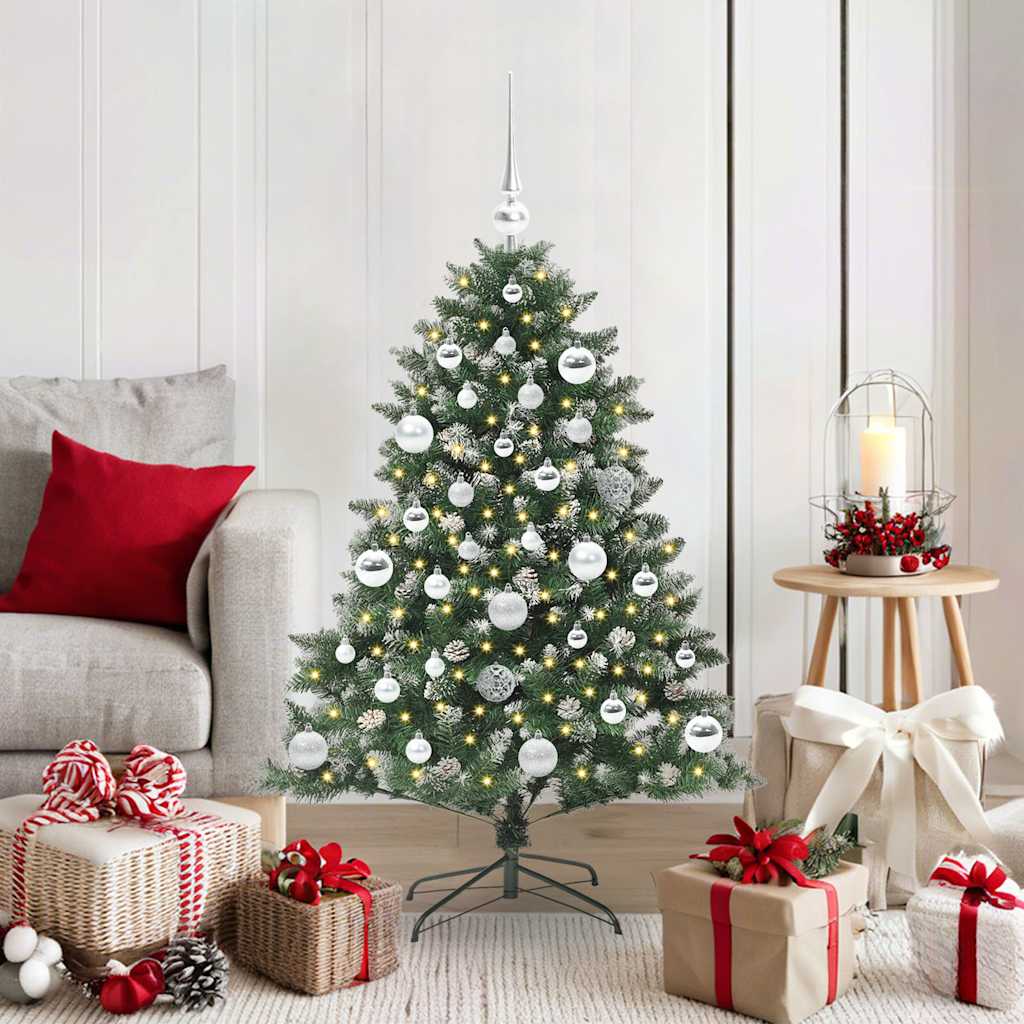 Sapin de Noël artificiel Vert 120 cm PVC, plastique et acier - XIOS