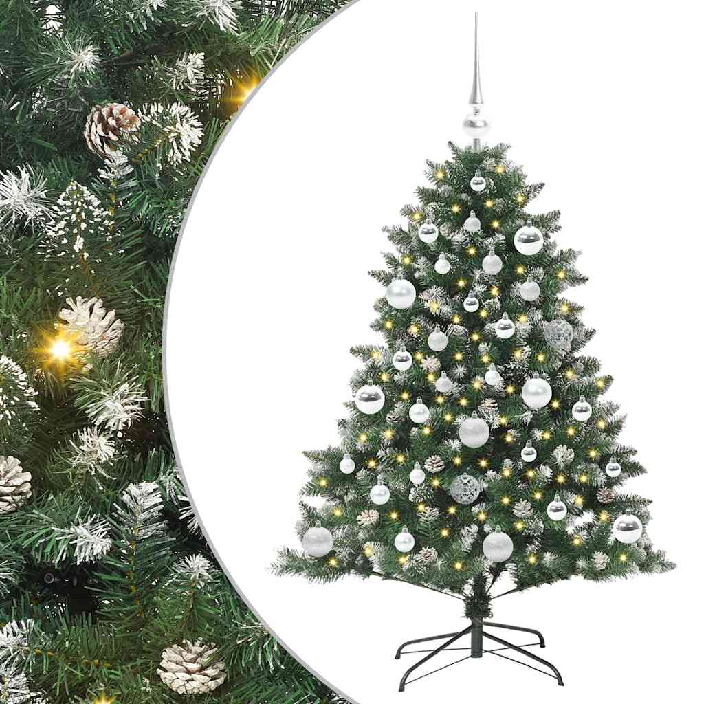 Sapin de Noël artificiel Vert 120 cm PVC, plastique et acier - XIOS