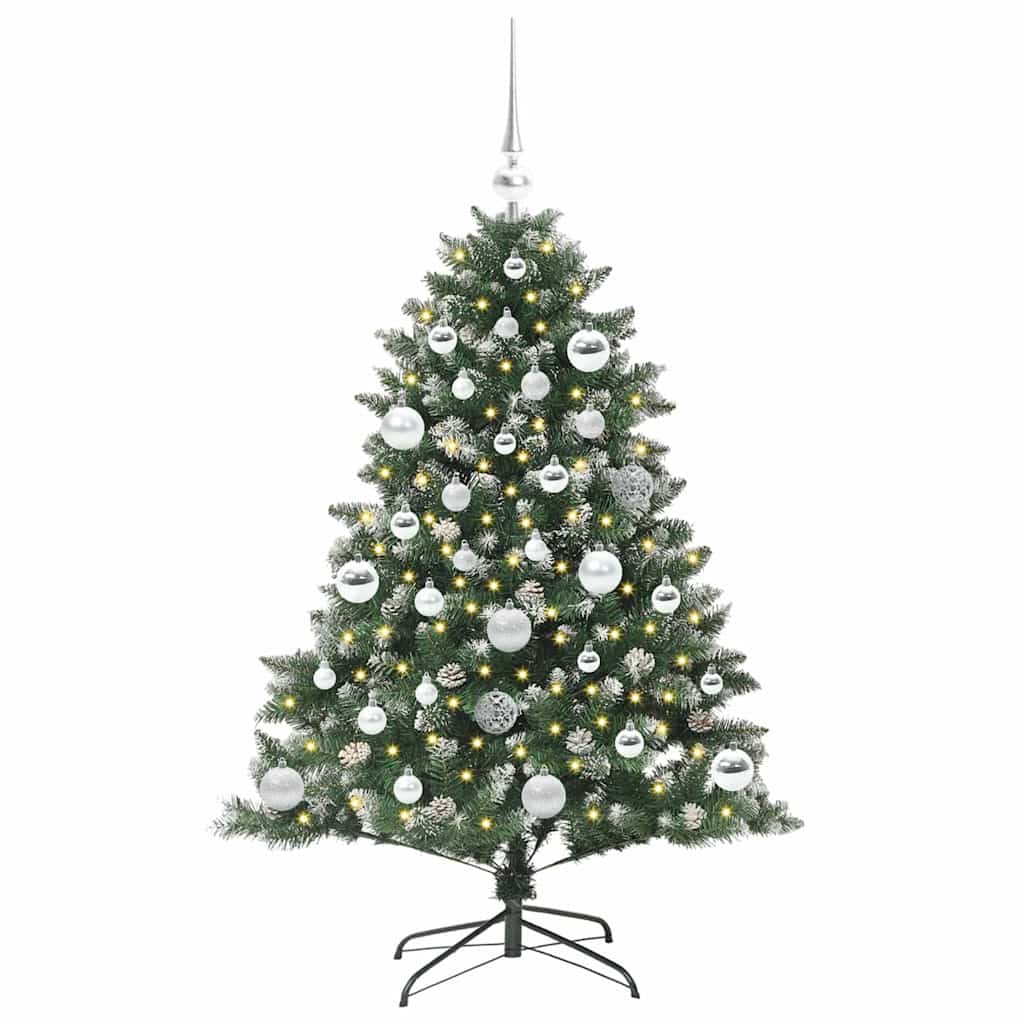 Sapin de Noël artificiel Vert 120 cm PVC, plastique et acier - XIOS