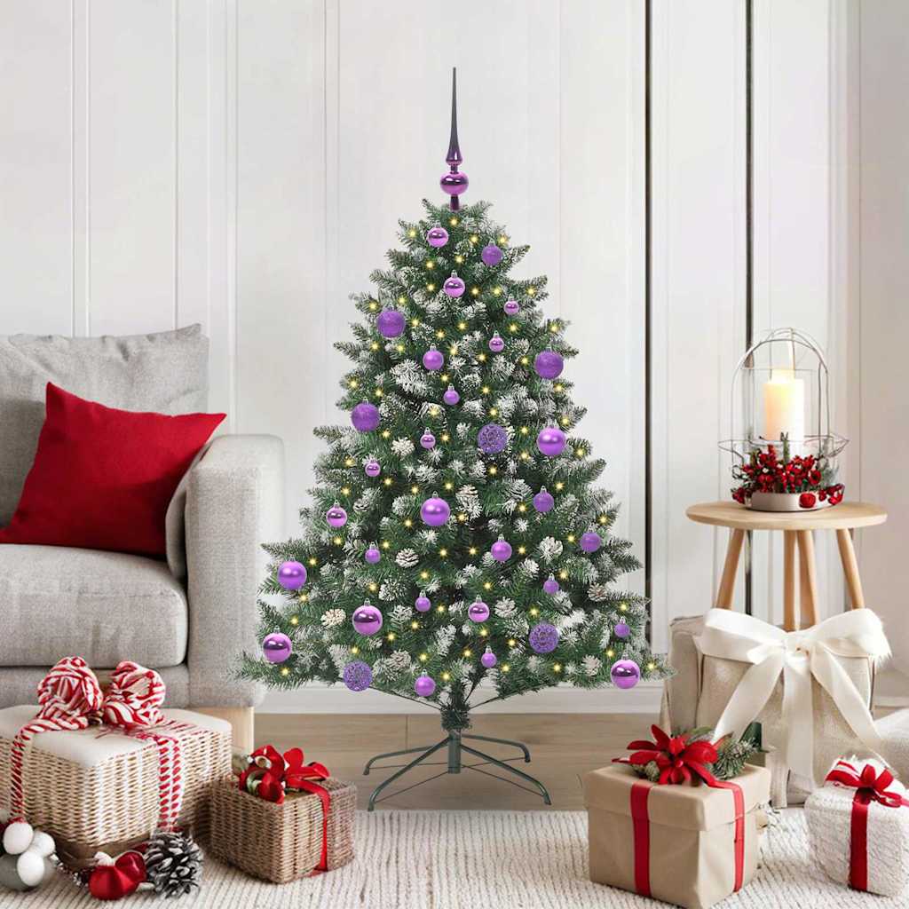 Sapin de Noël artificiel Vert 120 cm PVC, plastique et acier - XIOS