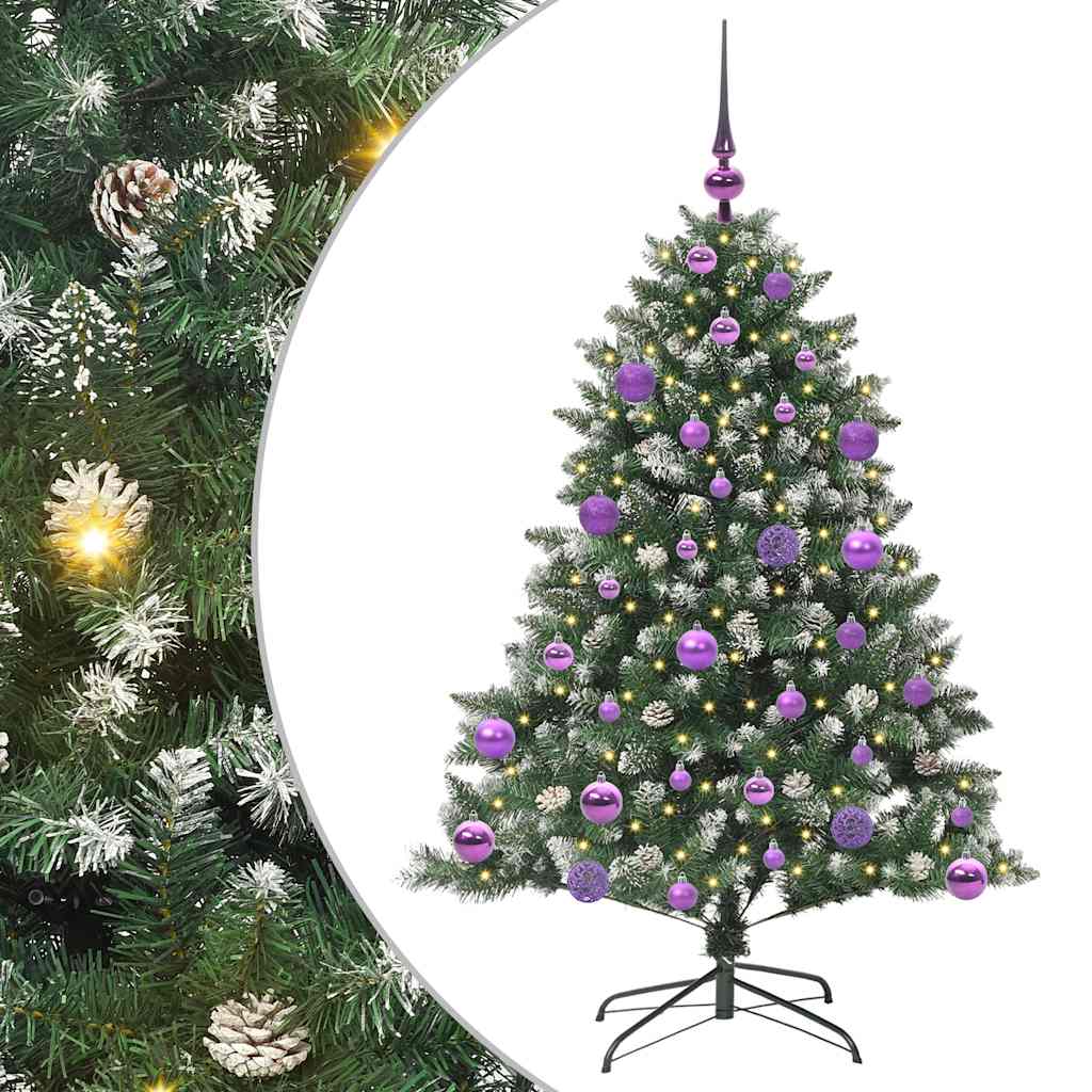 Sapin de Noël artificiel avec 150 LED Vert 85 x 85 x 120 cm - XIOS