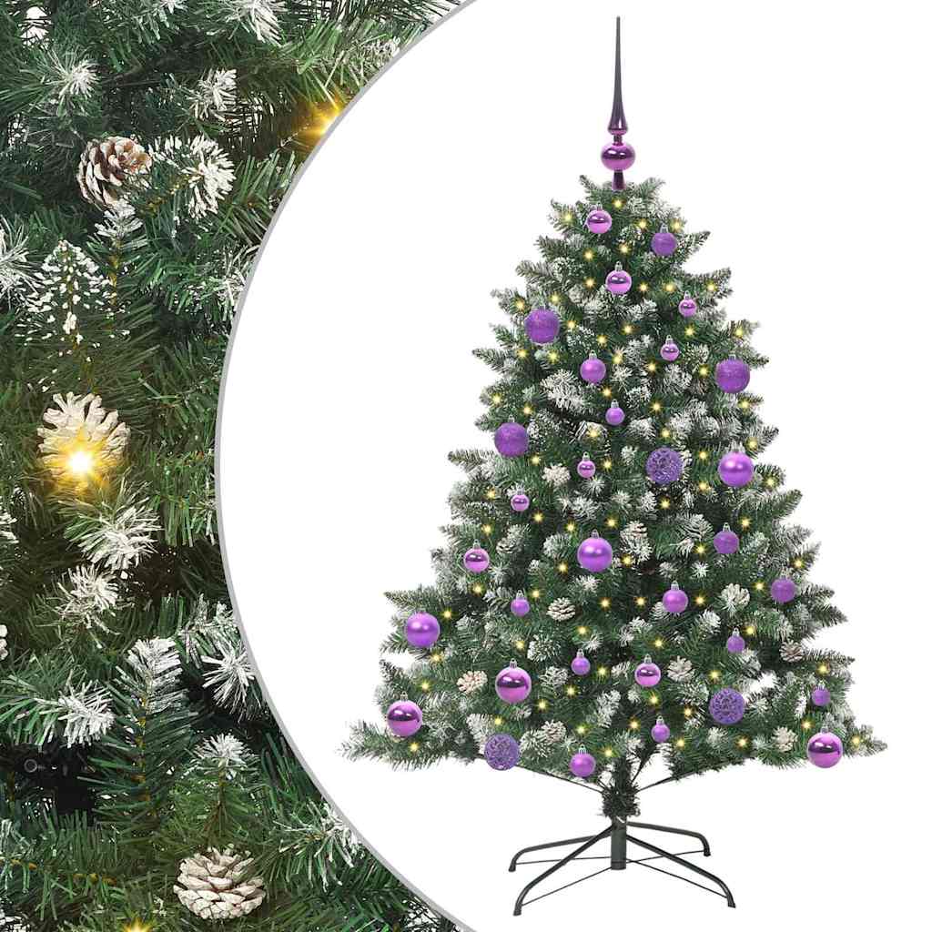 Sapin de Noël artificiel Vert 120 cm PVC, plastique et acier - XIOS
