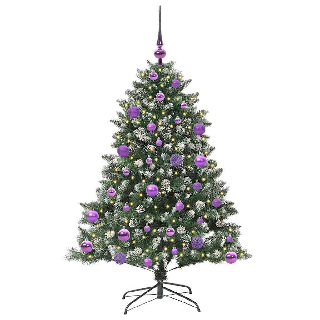 Sapin de Noël artificiel Vert 120 cm PVC, plastique et acier - XIOS