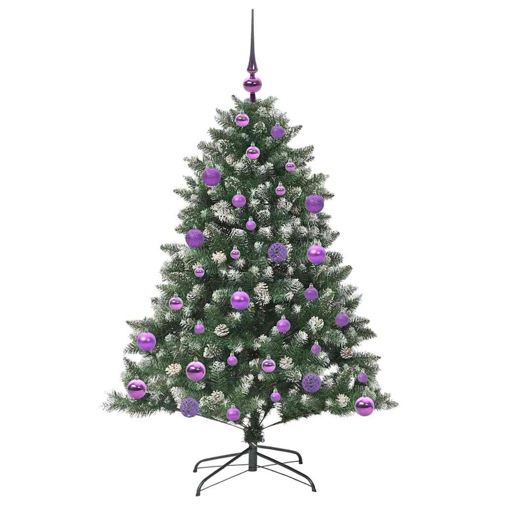 Sapin de Noël artificiel Vert 120 cm PVC, plastique et acier - XIOS