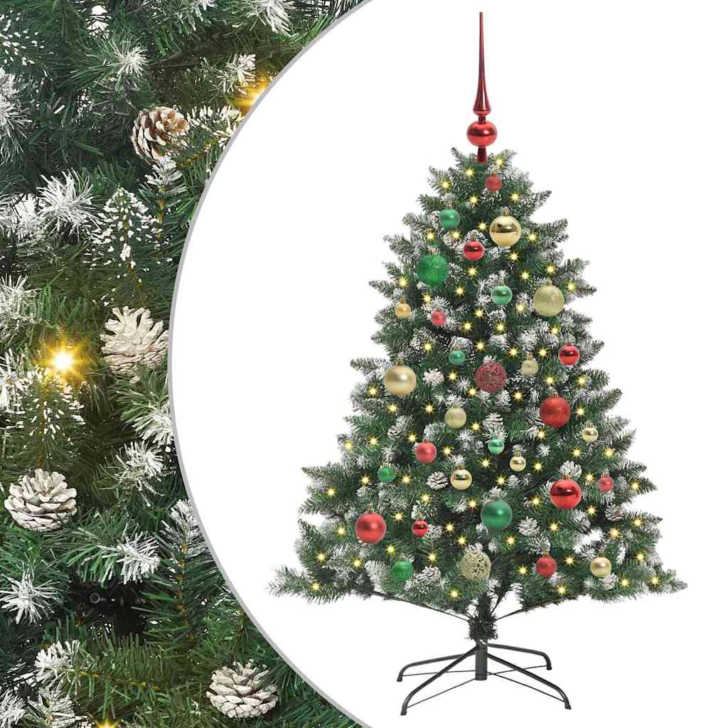Sapin de Noël artificiel Vert 120 cm PVC, plastique et acier - XIOS