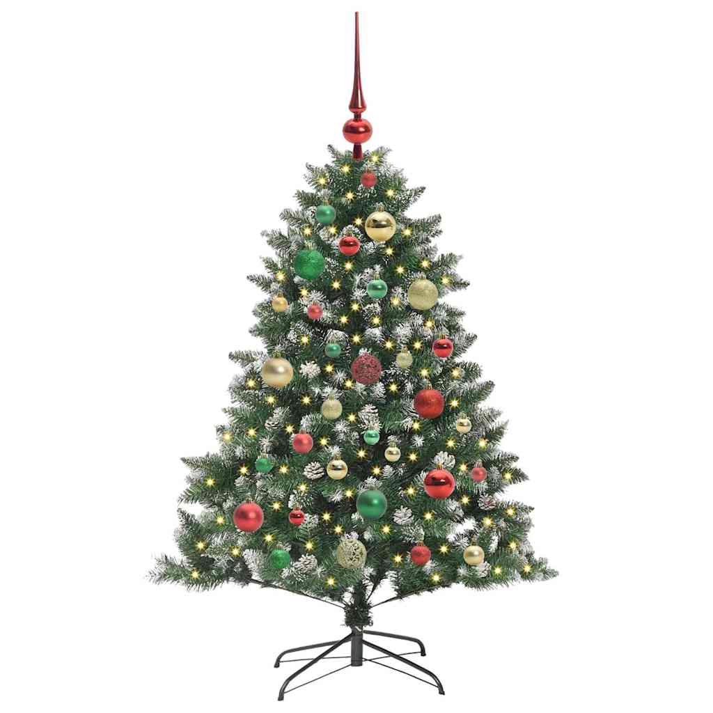 Sapin de Noël artificiel Vert 120 cm PVC, plastique et acier - XIOS