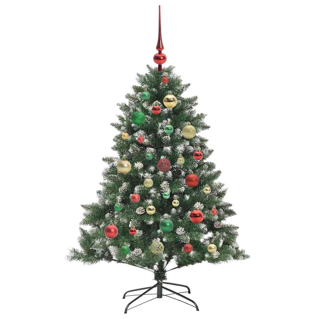 Sapin de Noël artificiel Vert 120 cm PVC, plastique et acier - XIOS