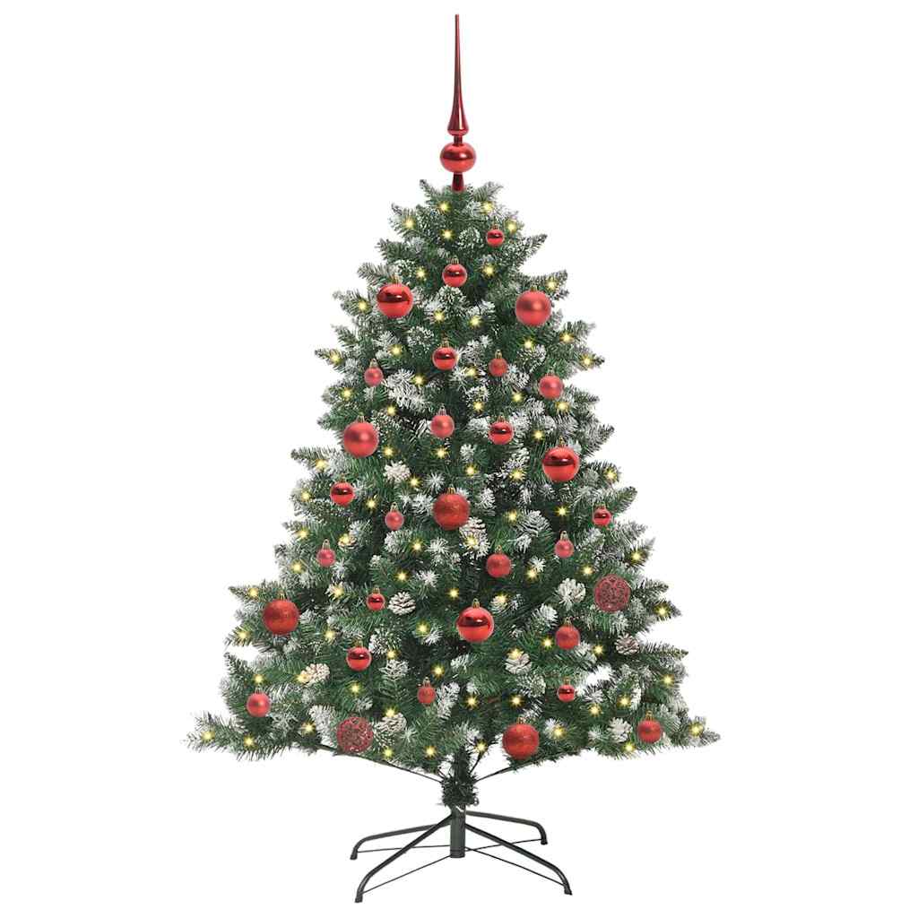 Sapin de Noël artificiel Vert 150 cm PVC, plastique et acier - XIOS