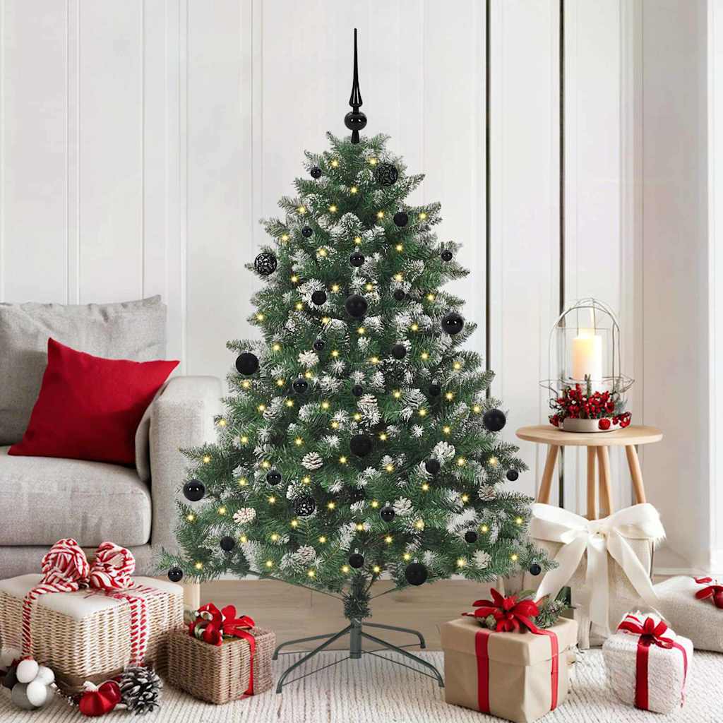 Sapin de Noël artificiel Vert 150 cm PVC, plastique et acier - XIOS