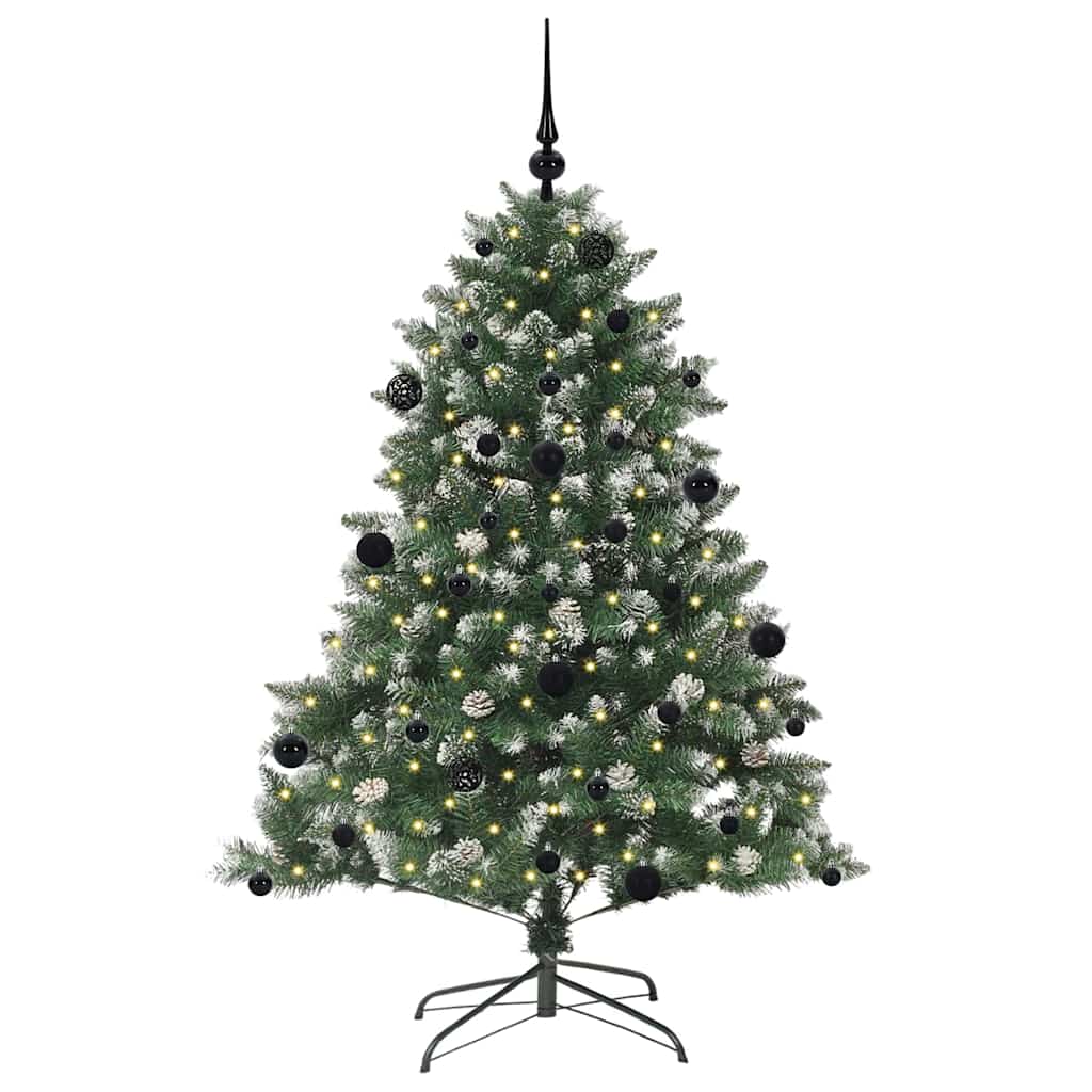 Sapin de Noël artificiel Vert 150 cm PVC, plastique et acier - XIOS