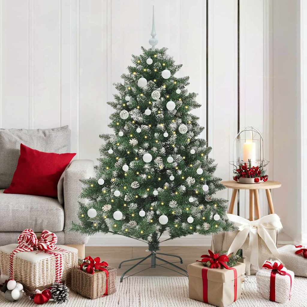 Sapin de Noël artificiel avec 150 LED Vert 105 x 105 x 150 cm - XIOS