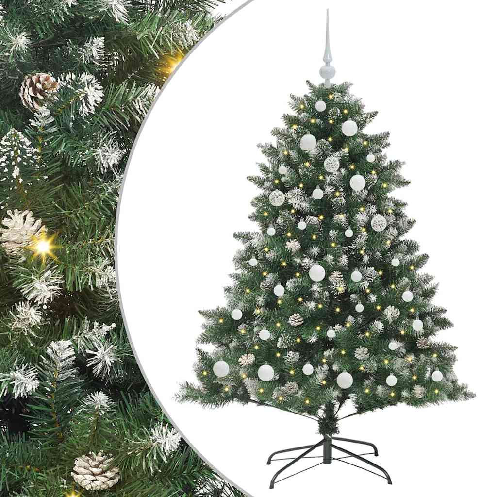 Sapin de Noël artificiel Vert 150 cm PVC, plastique et acier - XIOS