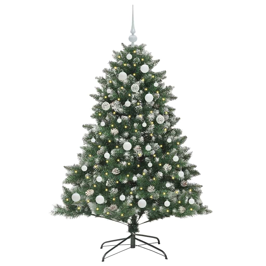 Sapin de Noël artificiel Vert 150 cm PVC, plastique et acier - XIOS