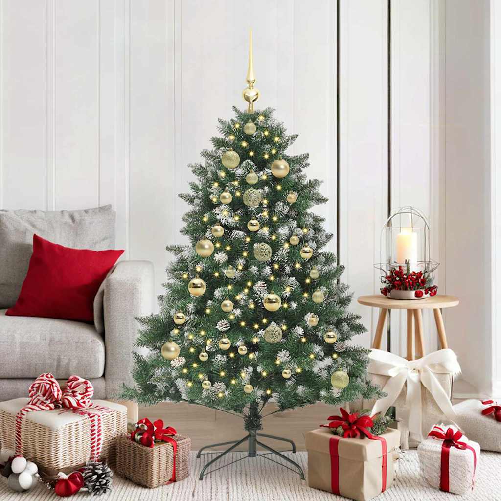 Sapin de Noël artificiel Vert 150 cm PVC, plastique et acier - XIOS
