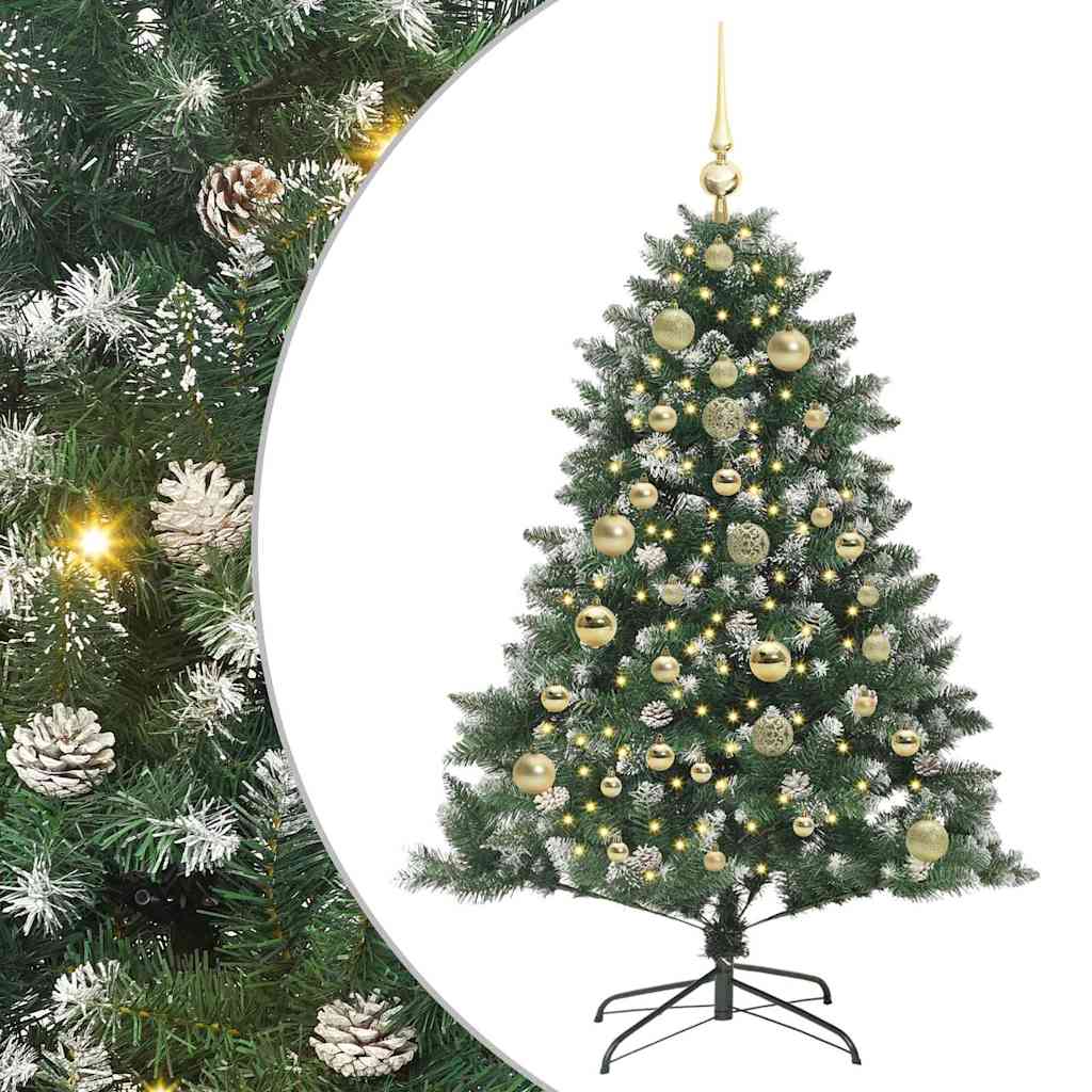 Sapin de Noël artificiel avec 150 LED Vert 105 x 105 x 150 cm - XIOS
