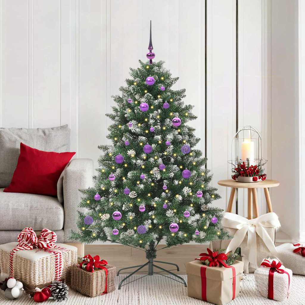 Sapin de Noël artificiel avec 150 LED Vert 105 x 105 x 150 cm - XIOS