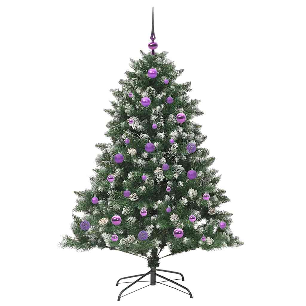 Sapin de Noël artificiel Vert 150 cm PVC, plastique et acier - XIOS