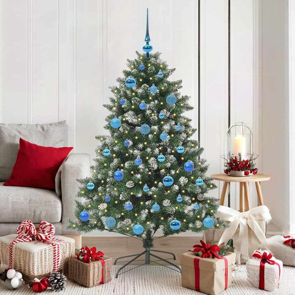 Sapin de Noël artificiel Vert 150 cm PVC, plastique et acier - XIOS