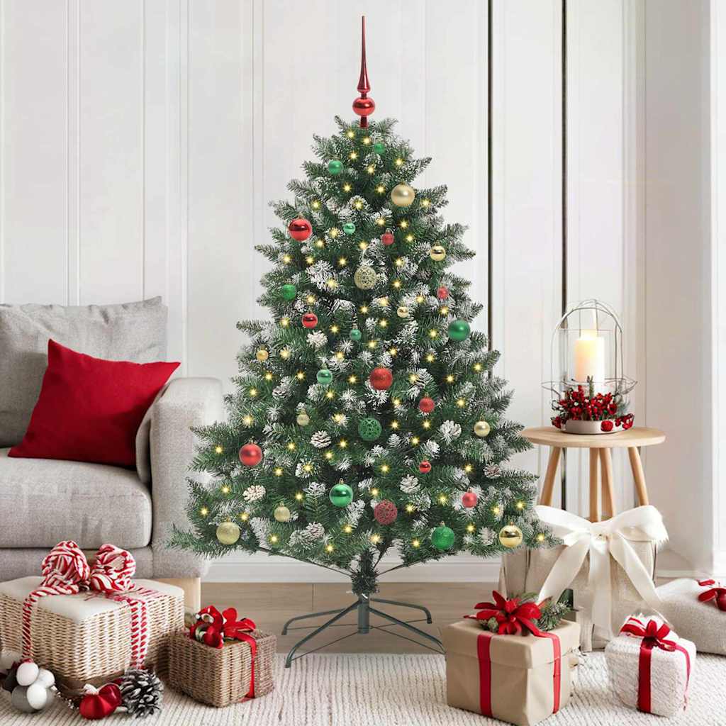 Sapin de Noël artificiel Vert 150 cm PVC, plastique et acier - XIOS