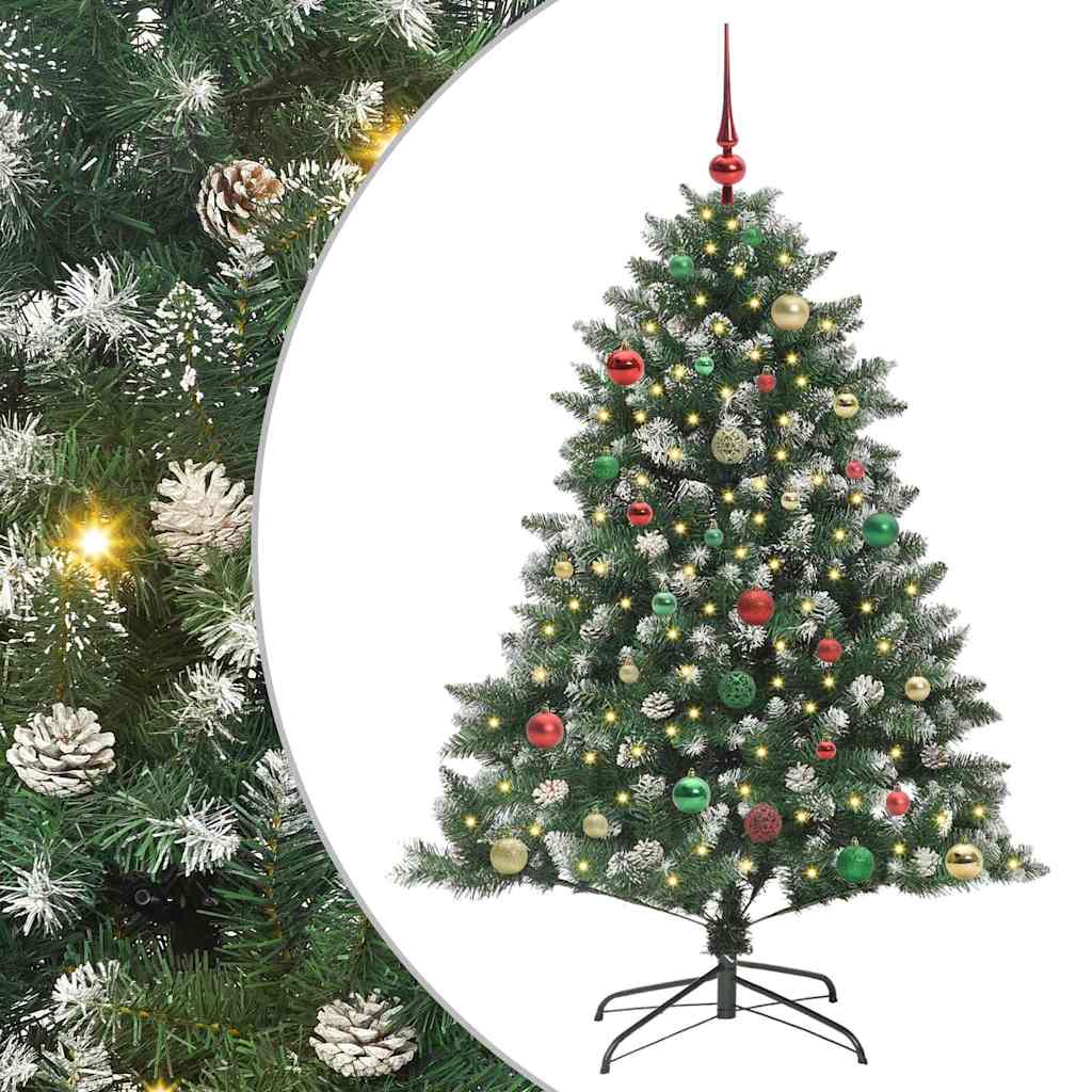 Sapin de Noël artificiel avec 150 LED Vert 105 x 105 x 150 cm - XIOS