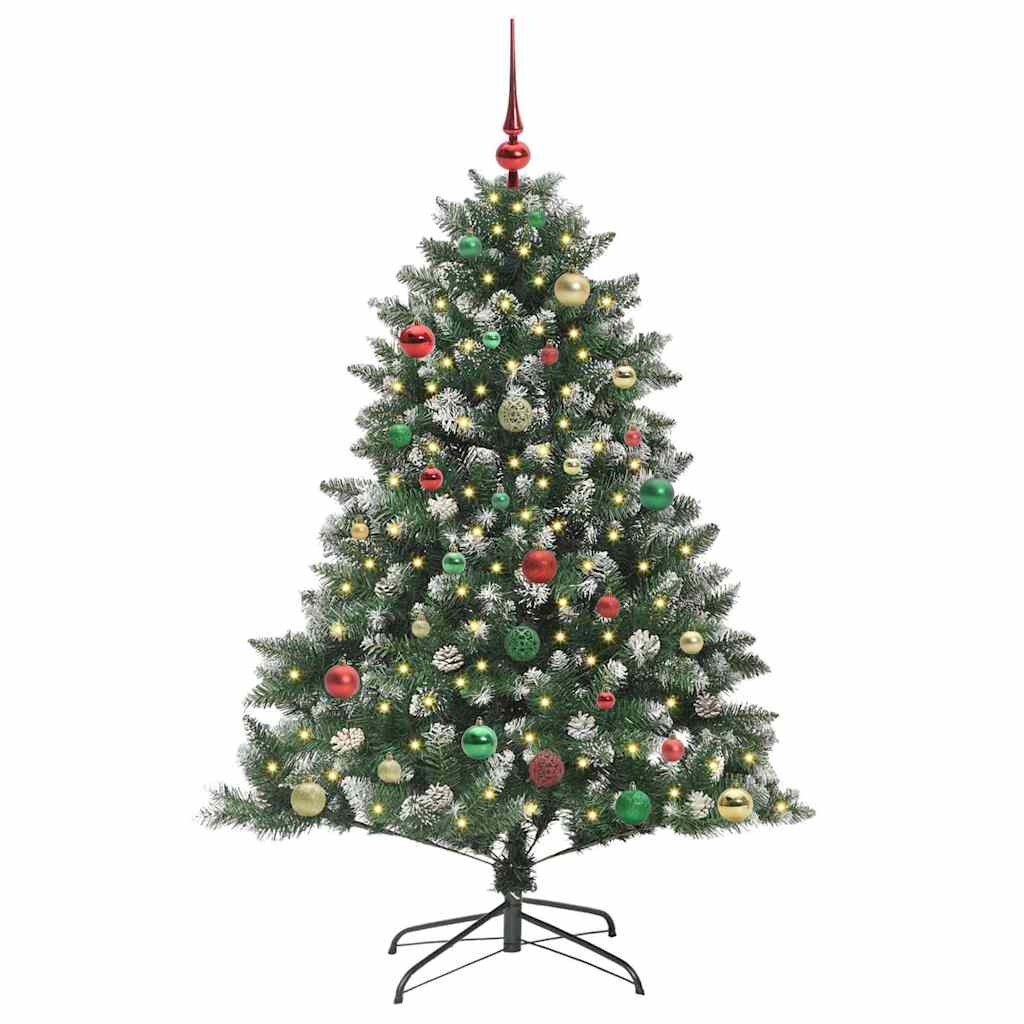 Sapin de Noël artificiel Vert 150 cm PVC, plastique et acier - XIOS