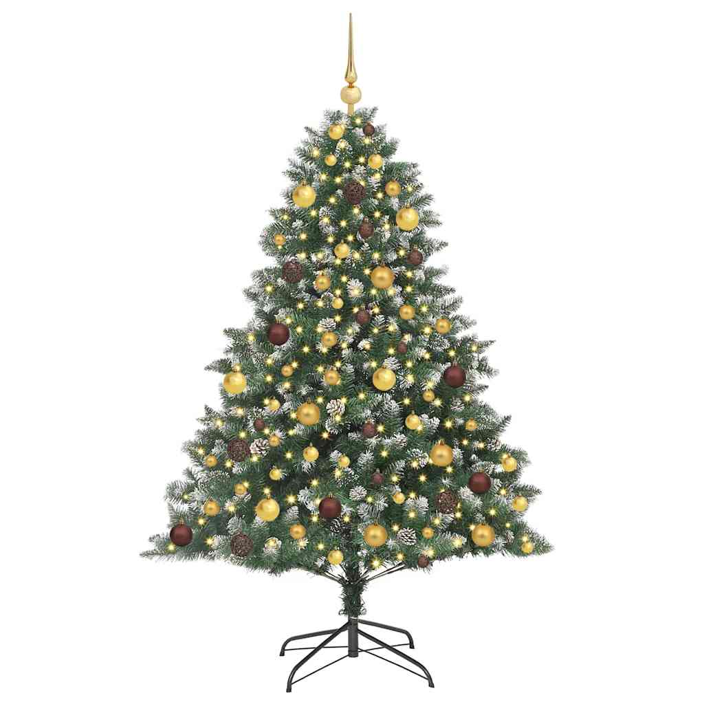 Sapin de Noël artificiel Vert 180 cm PVC, plastique et acier - XIOS