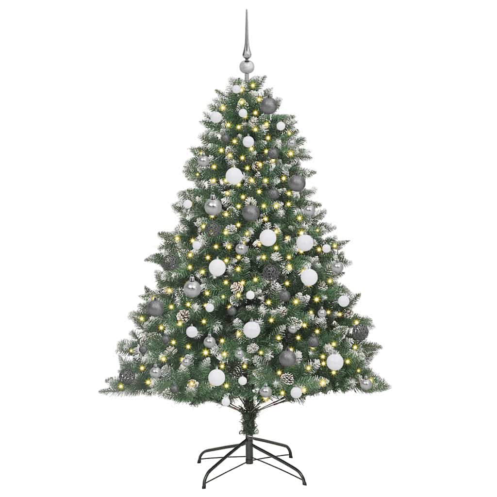 Sapin de Noël artificiel Vert 180 cm PVC, plastique et acier - XIOS