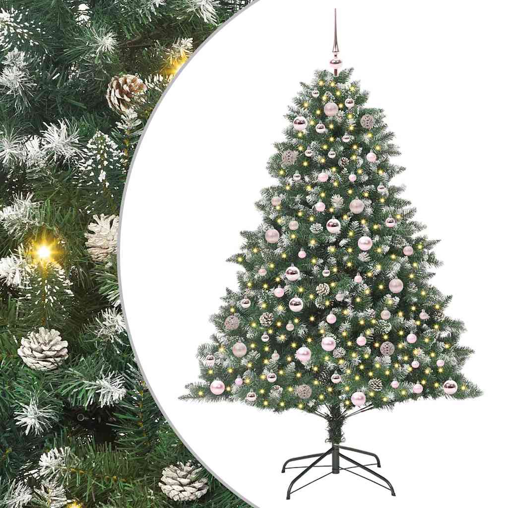 Sapin de Noël artificiel avec 300 LED Vert 126 x 126 x 180 cm - XIOS