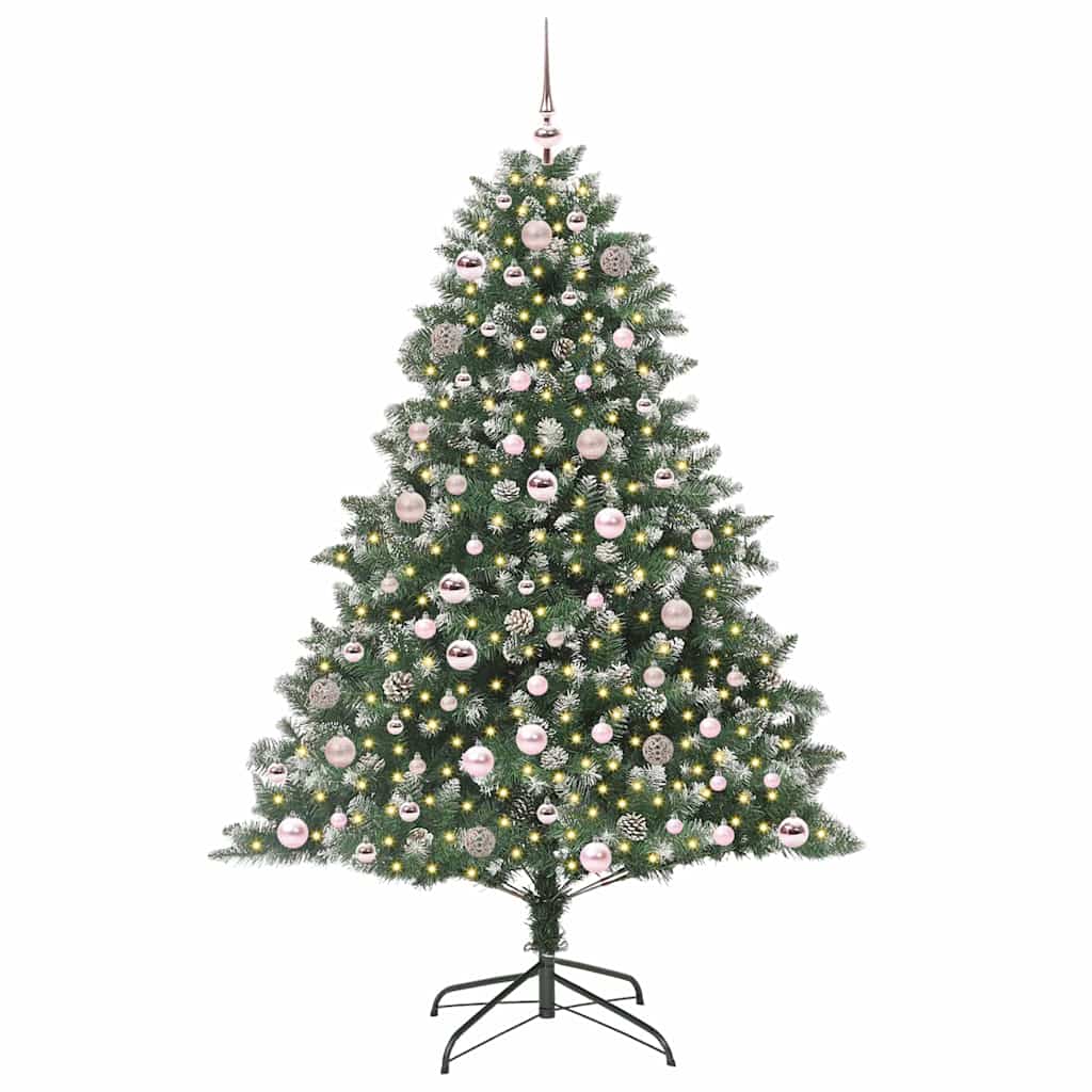 Sapin de Noël artificiel avec 300 LED Vert 126 x 126 x 180 cm - XIOS