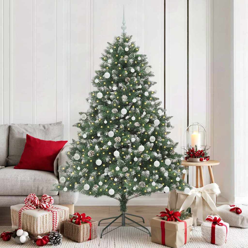 Sapin de Noël artificiel Vert 180 cm PVC, plastique et acier - XIOS