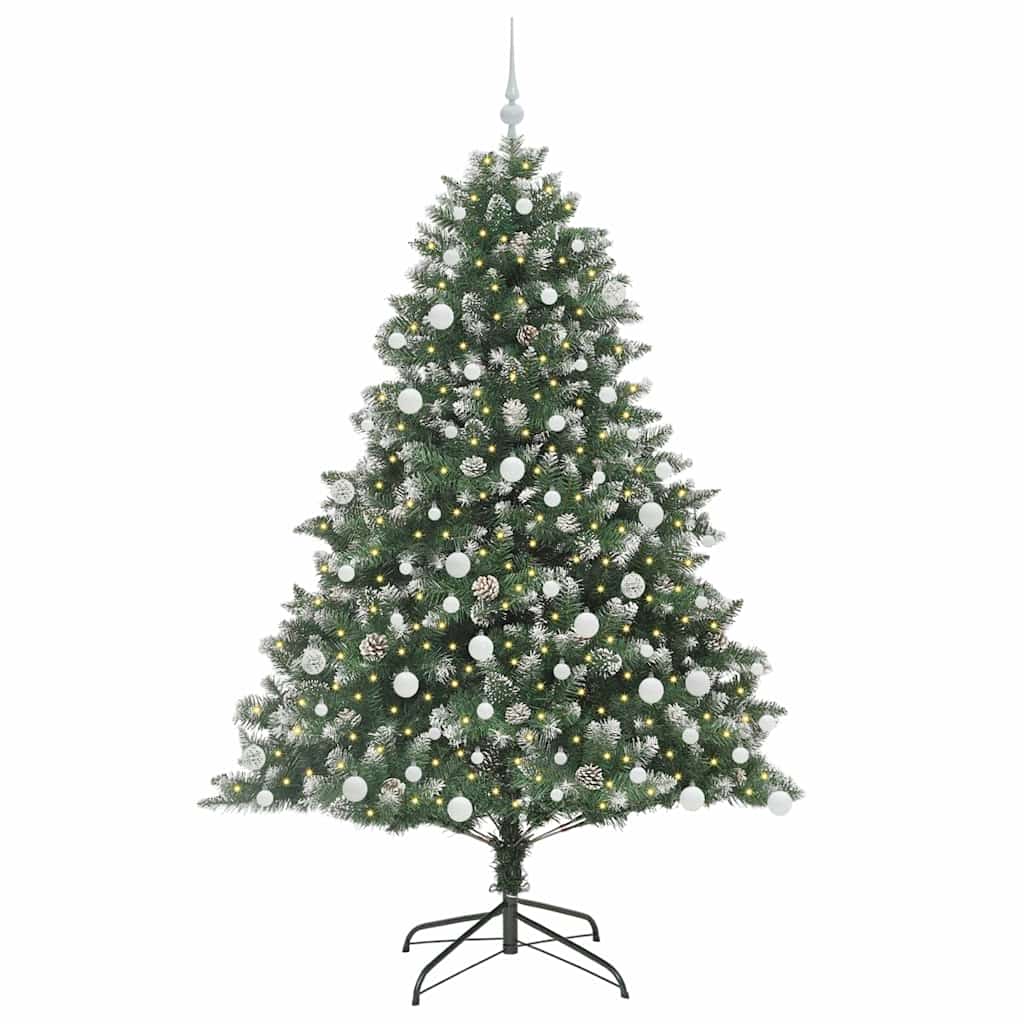 Sapin de Noël artificiel avec 300 LED Vert 126 x 126 x 180 cm - XIOS