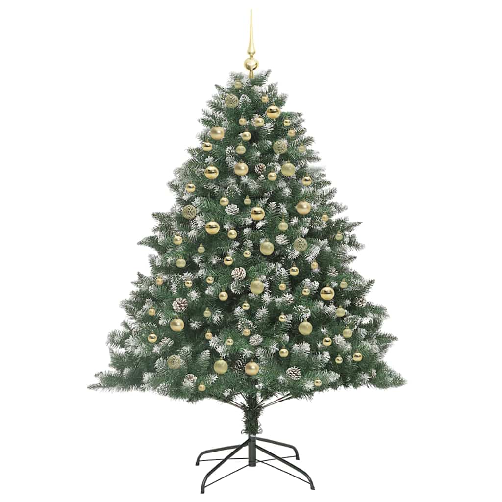 Sapin de Noël artificiel avec 300 LED Vert 126 x 126 x 180 cm - XIOS
