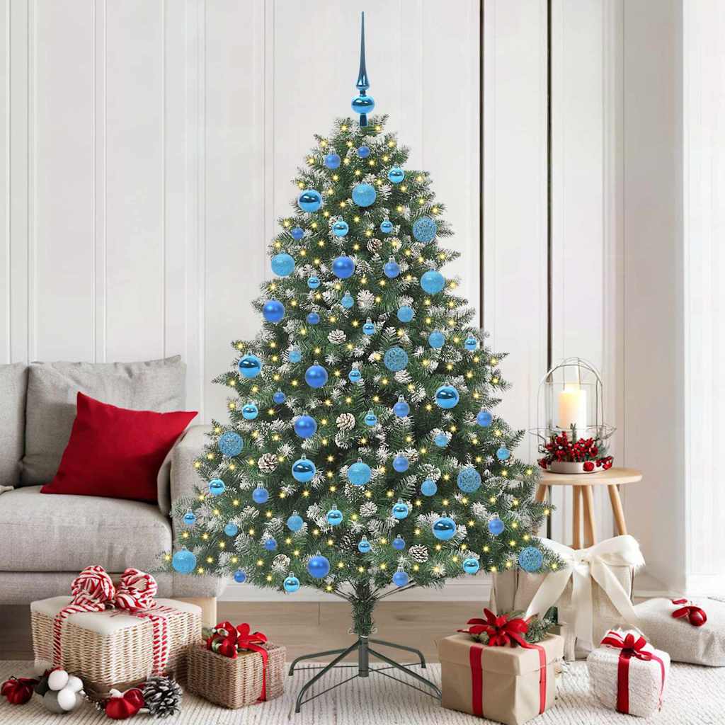 Sapin de Noël artificiel avec 300 LED Vert 126 x 126 x 180 cm - XIOS